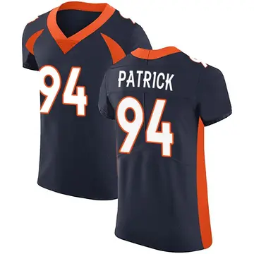 Nike Aaron Patrick Men's Elite Denver Broncos Navy Alternate Vapor Untouchable Jersey