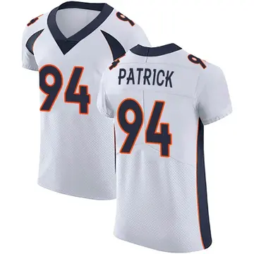 Nike Aaron Patrick Men's Elite Denver Broncos White Vapor Untouchable Jersey