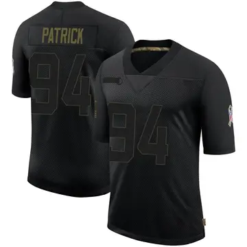 Nike Aaron Patrick Men's Limited Denver Broncos Black 2020 Salute To Service Jersey