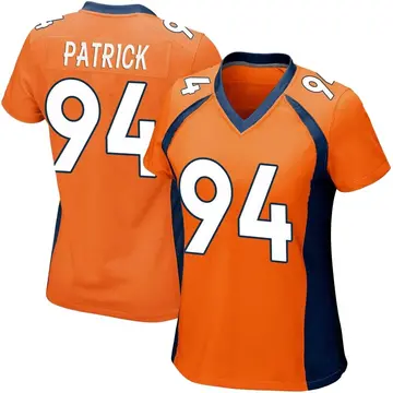 Nike Aaron Patrick Women's Game Denver Broncos Orange Team Color Jersey