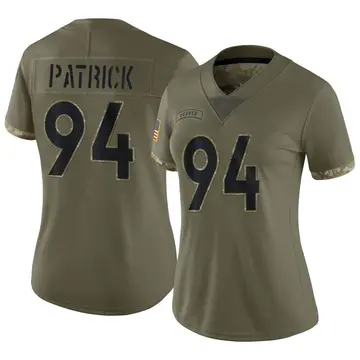 Nike Aaron Patrick Women's Limited Denver Broncos Olive 2022 Salute To Service Jersey
