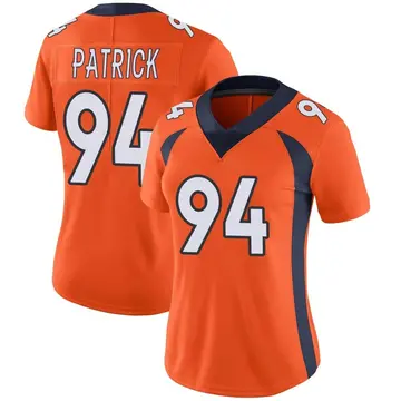 Nike Aaron Patrick Women's Limited Denver Broncos Orange Team Color Vapor Untouchable Jersey