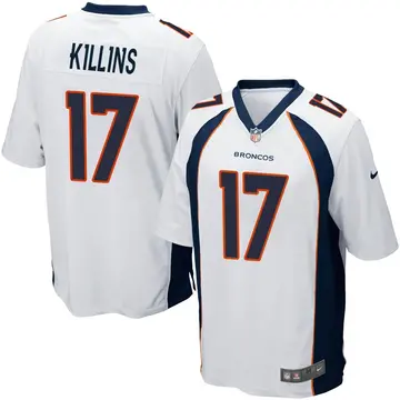 Nike Adrian Killins Men's Game Denver Broncos White Jersey