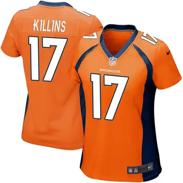 Nike Adrian Killins Women's Game Denver Broncos Orange Team Color Jersey