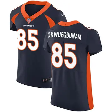 Nike Albert Okwuegbunam Men's Elite Denver Broncos Navy Alternate Vapor Untouchable Jersey