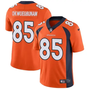 Nike Albert Okwuegbunam Men's Limited Denver Broncos Orange Team Color Vapor Untouchable Jersey