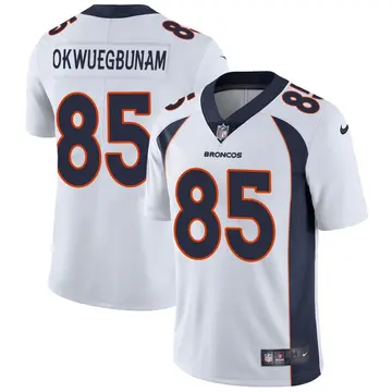 Nike Albert Okwuegbunam Men's Limited Denver Broncos White Vapor Untouchable Jersey
