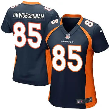 Nike Albert Okwuegbunam Women's Game Denver Broncos Navy Blue Alternate Jersey