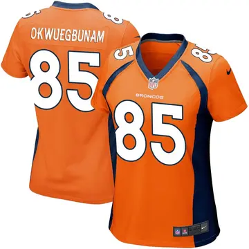 Nike Albert Okwuegbunam Women's Game Denver Broncos Orange Team Color Jersey