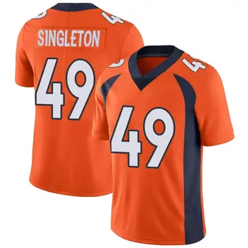 Nike Alex Singleton Men's Limited Denver Broncos Orange Team Color Vapor Untouchable Jersey