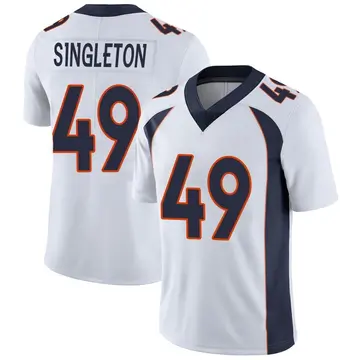 Nike Alex Singleton Men's Limited Denver Broncos White Vapor Untouchable Jersey