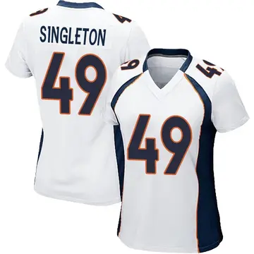 Nike Alex Singleton Women's Game Denver Broncos White Jersey