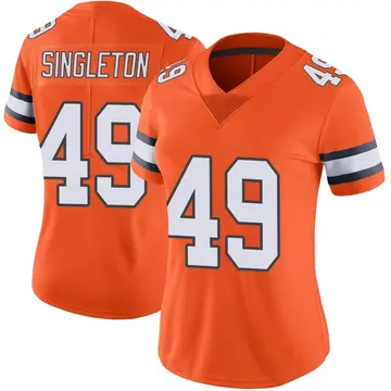 Nike Alex Singleton Women's Limited Denver Broncos Orange Color Rush Vapor Untouchable Jersey