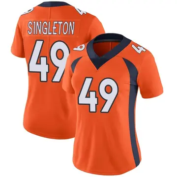 Nike Alex Singleton Women's Limited Denver Broncos Orange Team Color Vapor Untouchable Jersey
