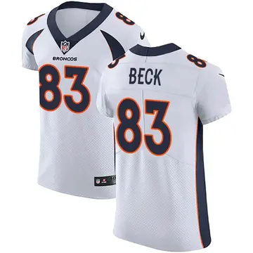 Nike Andrew Beck Men's Elite Denver Broncos White Vapor Untouchable Jersey