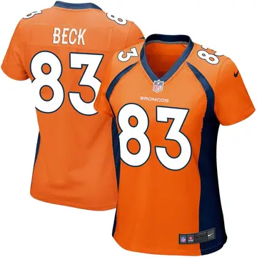Nike Andrew Beck Women's Game Denver Broncos Orange Team Color Jersey