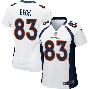 Nike Andrew Beck Women's Game Denver Broncos White Jersey