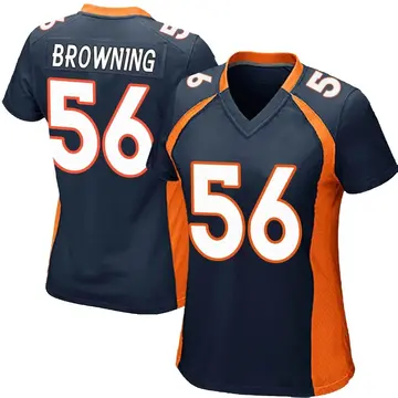 Nike Baron Browning Women's Game Denver Broncos Navy Blue Alternate Jersey