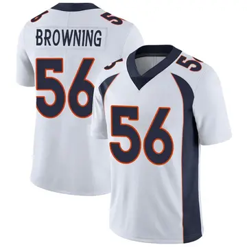 Nike Baron Browning Youth Limited Denver Broncos White Vapor Untouchable Jersey