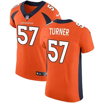 Nike Billy Turner Men's Elite Denver Broncos Orange Team Color Vapor Untouchable Jersey