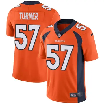 Nike Billy Turner Men's Limited Denver Broncos Orange Team Color Vapor Untouchable Jersey