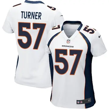 Nike Billy Turner Women's Game Denver Broncos White Jersey