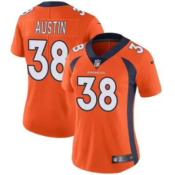 Nike Bless Austin Women's Limited Denver Broncos Orange Team Color Vapor Untouchable Jersey
