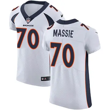 Nike Bobby Massie Men's Elite Denver Broncos White Vapor Untouchable Jersey