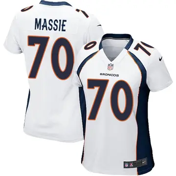 Nike Bobby Massie Women's Game Denver Broncos White Jersey