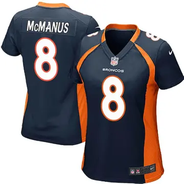 Nike Brandon McManus Women's Game Denver Broncos Navy Blue Alternate Jersey