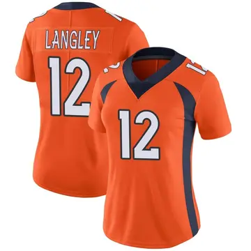 Nike Brendan Langley Women's Limited Denver Broncos Orange Team Color Vapor Untouchable Jersey