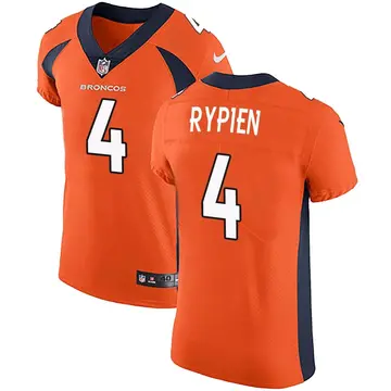 Nike Brett Rypien Men's Elite Denver Broncos Orange Team Color Vapor Untouchable Jersey