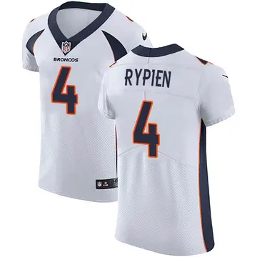 Nike Brett Rypien Men's Elite Denver Broncos White Vapor Untouchable Jersey