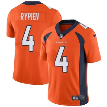 Nike Brett Rypien Men's Limited Denver Broncos Orange Team Color Vapor Untouchable Jersey
