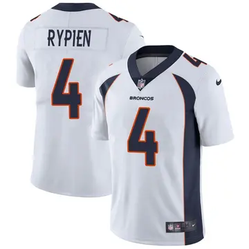Nike Brett Rypien Men's Limited Denver Broncos White Vapor Untouchable Jersey
