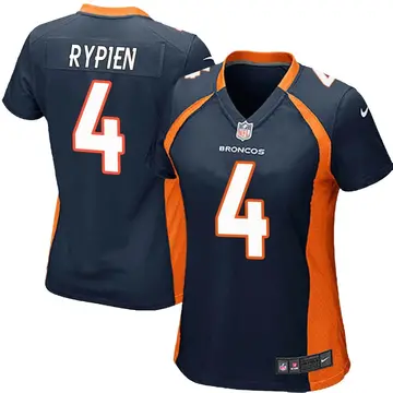 Nike Brett Rypien Women's Game Denver Broncos Navy Blue Alternate Jersey