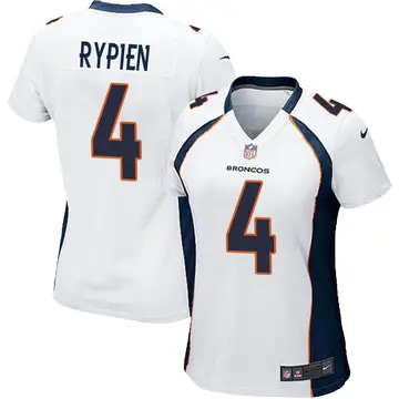 Nike Brett Rypien Women's Game Denver Broncos White Jersey