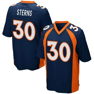 Nike Caden Sterns Men's Game Denver Broncos Navy Blue Alternate Jersey