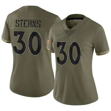 Nike Caden Sterns Women's Limited Denver Broncos Olive 2022 Salute To Service Jersey