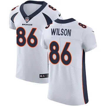 Nike Caleb Wilson Men's Elite Denver Broncos White Vapor Untouchable Jersey