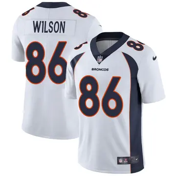 Nike Caleb Wilson Men's Limited Denver Broncos White Vapor Untouchable Jersey