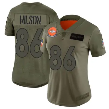 Nike Caleb Wilson Women's Limited Denver Broncos Camo 2019 Salute to Service Jersey