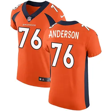 Nike Calvin Anderson Men's Elite Denver Broncos Orange Team Color Vapor Untouchable Jersey