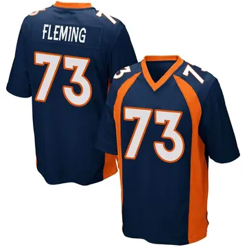 Nike Cameron Fleming Men's Game Denver Broncos Navy Blue Alternate Jersey