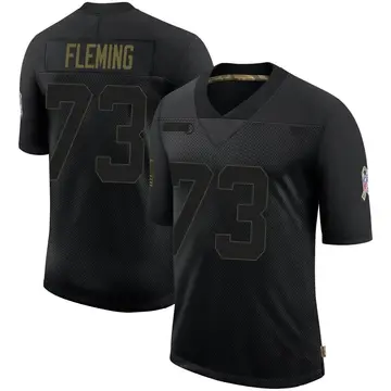 Nike Cameron Fleming Men's Limited Denver Broncos Black 2020 Salute To Service Jersey