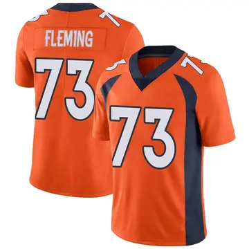 Nike Cameron Fleming Men's Limited Denver Broncos Orange Team Color Vapor Untouchable Jersey