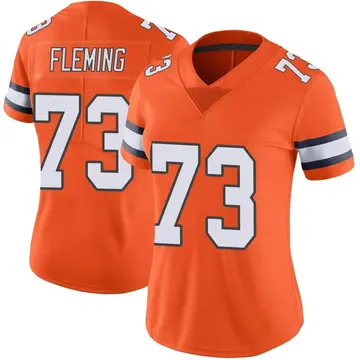 Nike Cameron Fleming Women's Limited Denver Broncos Orange Color Rush Vapor Untouchable Jersey