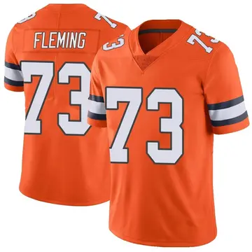 Nike Cameron Fleming Youth Limited Denver Broncos Orange Color Rush Vapor Untouchable Jersey