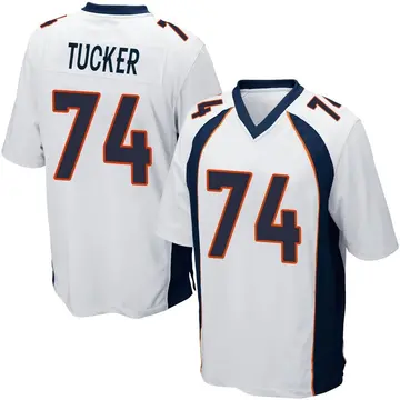 Nike Casey Tucker Men's Game Denver Broncos White Jersey
