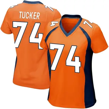Nike Casey Tucker Women's Game Denver Broncos Orange Team Color Jersey